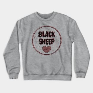 black sheep (black) Crewneck Sweatshirt